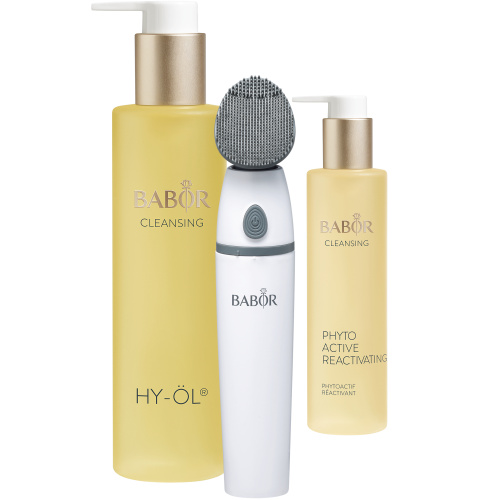 Driedelige reinigingsset bestaande uit HY-ÖL, Phytoactive Reactivating en de Silicone Cleansing Brush voor een geperfectioneerde dieptereiniging. Silicone Cleansing Brush Set - Reactivation