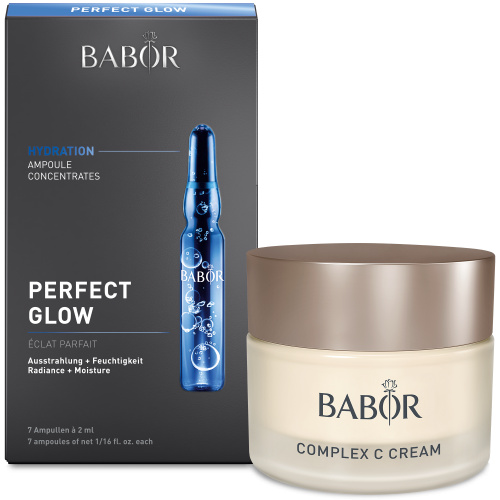 Reichhaltiges 24h Vitaminpflegeset für müde Haut mit fehlender Ausstrahlung Complex C Cream & Perfect Glow