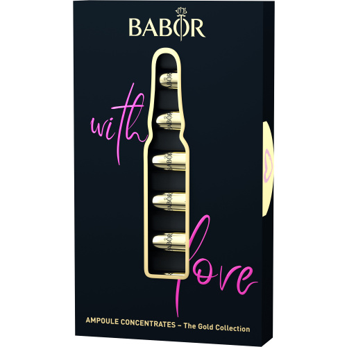 Erste „with love“ Gold Collection der BABOR Ampullen. THE GOLD COLLECTION